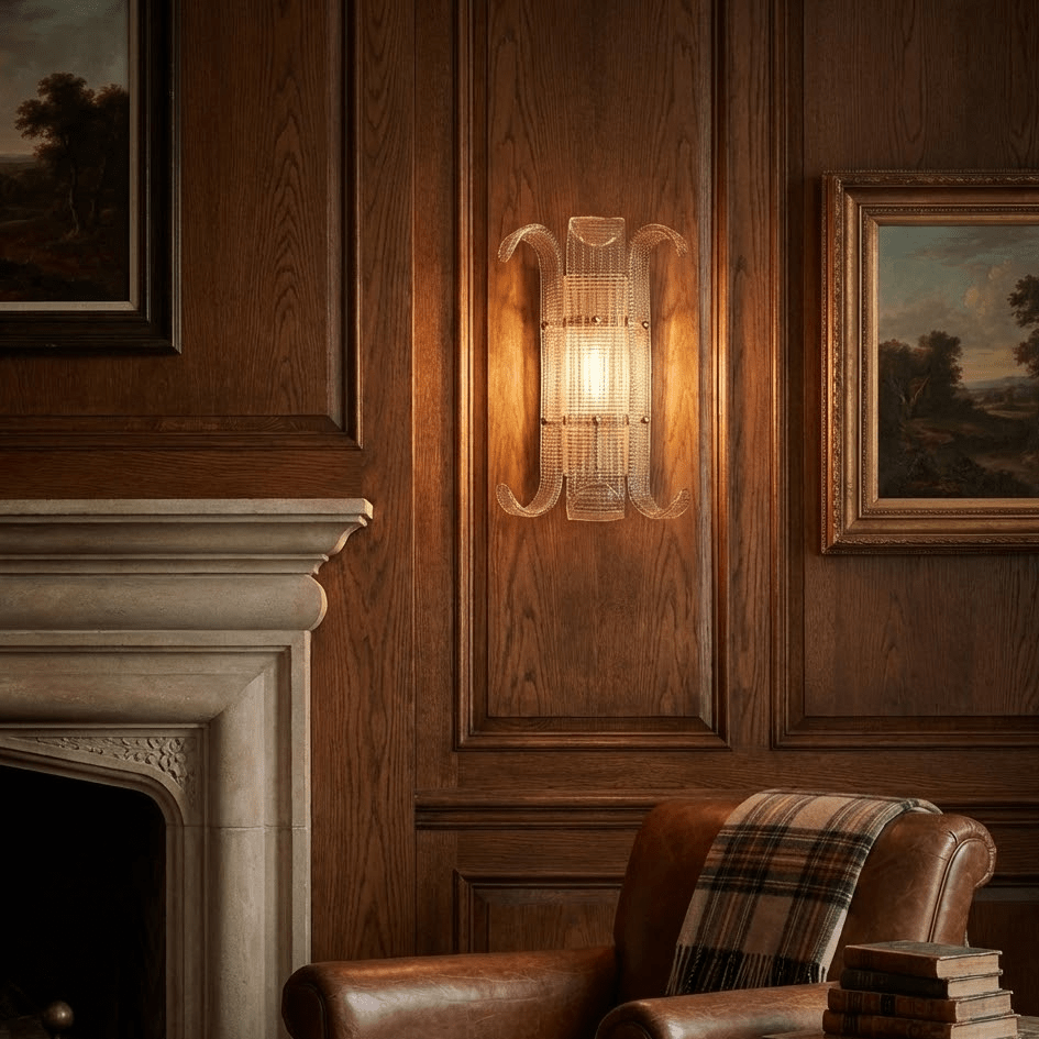 Brasher Wall Lamp Glass lighting by Bling Lighting Studio