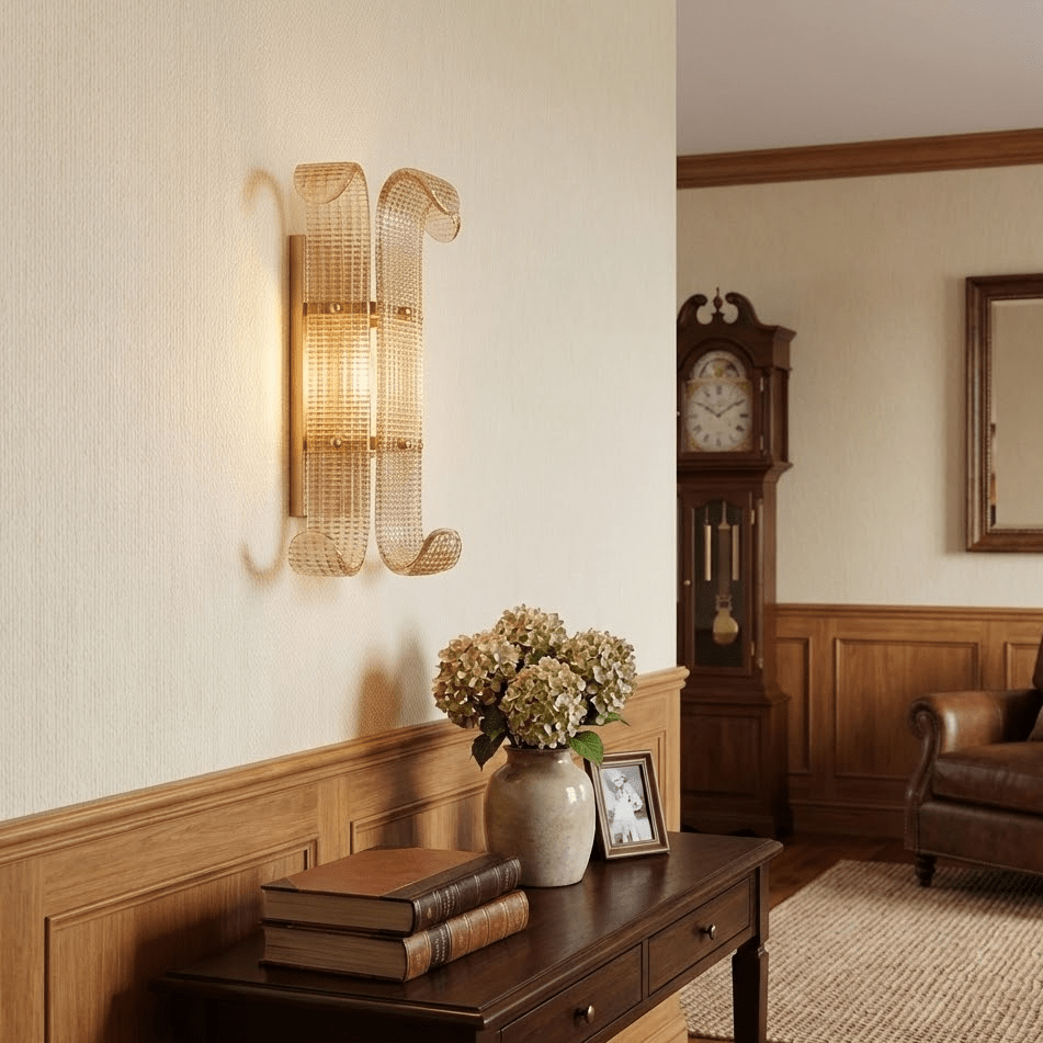 Brasher Wall Lamp Glass lighting by Bling Lighting Studio
