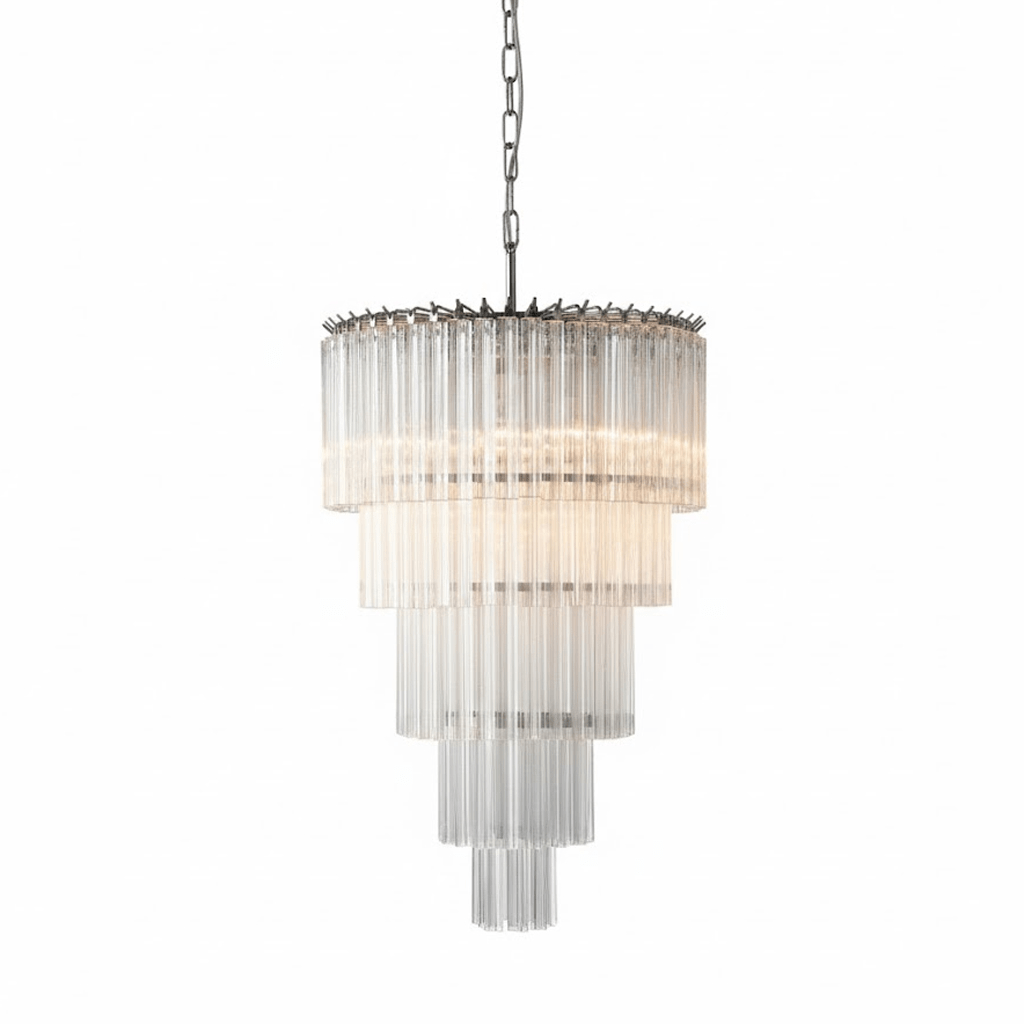 Cascadoria Chandelier Glass lighting by Bling Lighting Studio