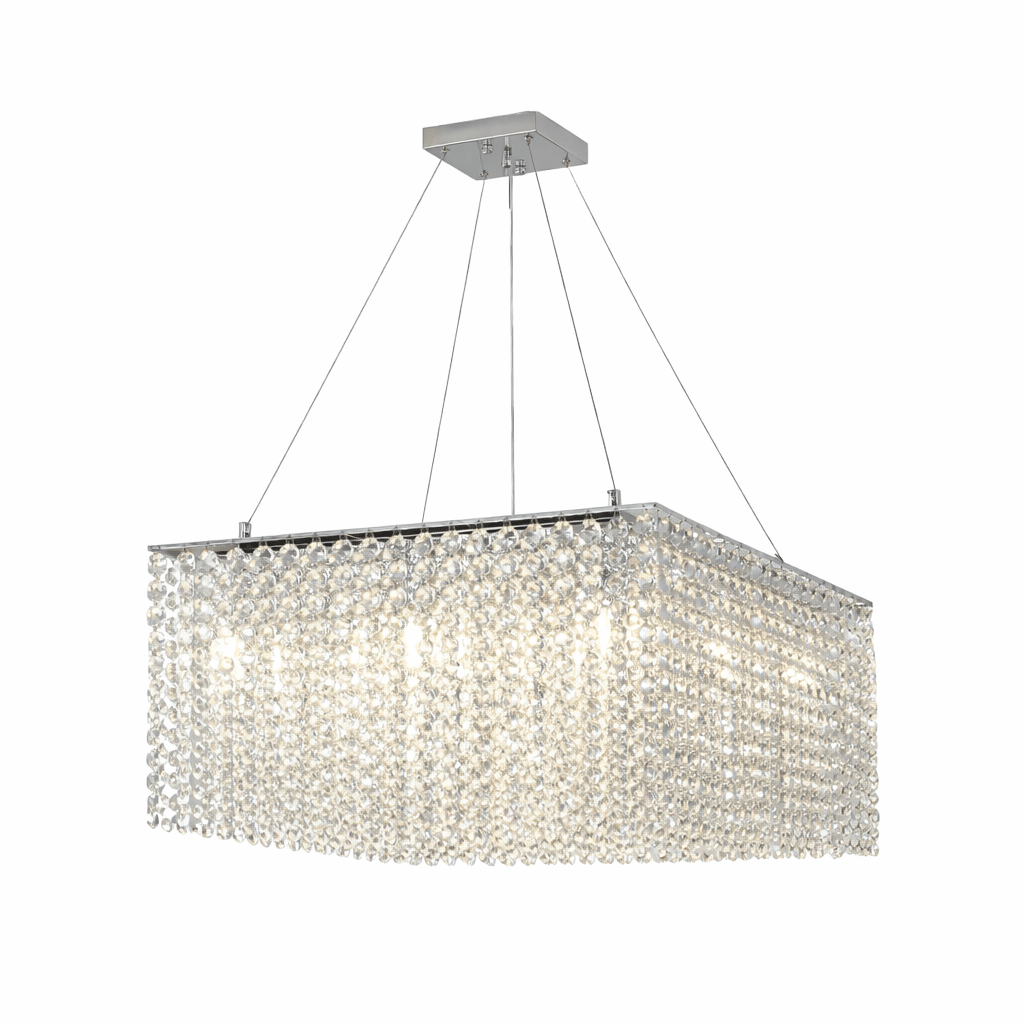 Crystal Frame Chandelier Crystal lighting by Bling Lighting Studio