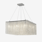 Crystal Frame Chandelier Crystal lighting by Bling Lighting Studio