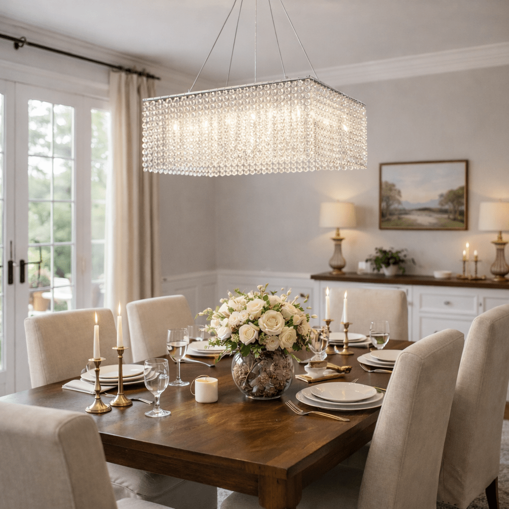 Crystal Frame Chandelier Crystal lighting by Bling Lighting Studio