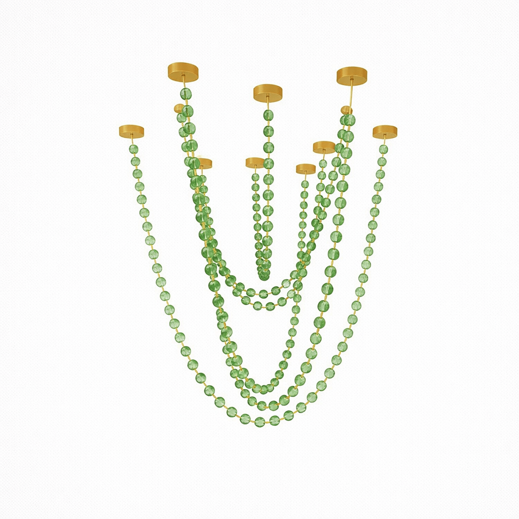 Strand Necklace Chandelier lighting by Bling Lighting Studio