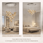 Wave Floating Leaf Chandelier