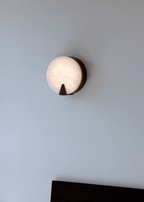Solaris Halo Alabaster Wall Light