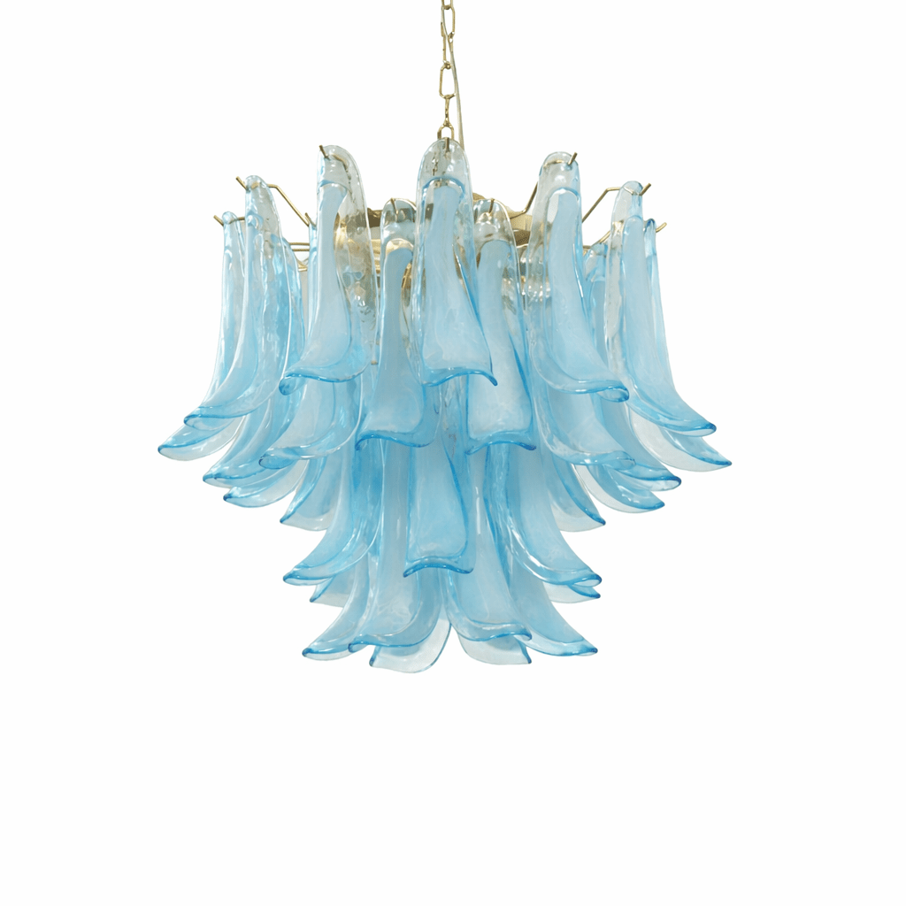 Azure Drift Glass Chandelier Glass lighting by Bling Lighting Studio