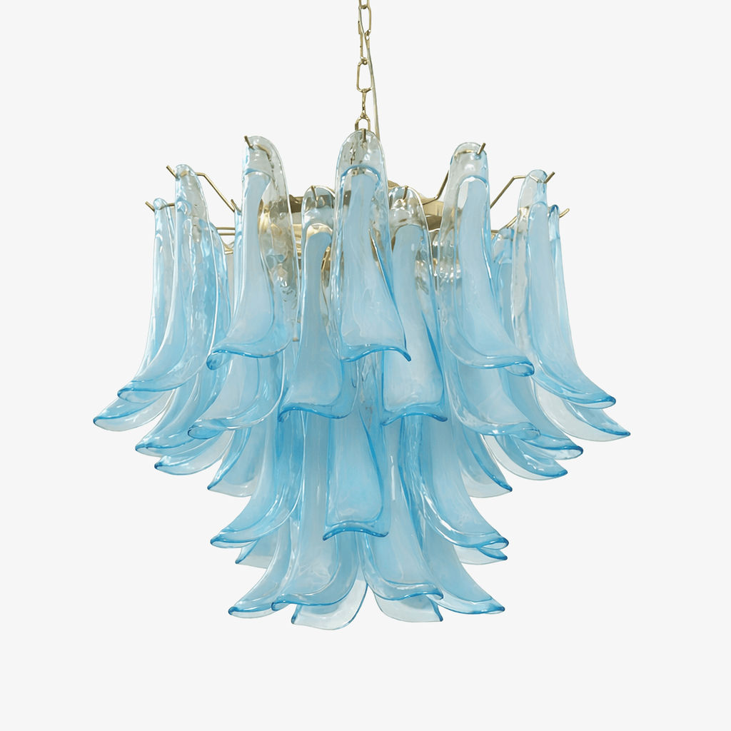 Azure Drift Glass Chandelier Glass lighting by Bling Lighting Studio