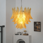 Aurelium Cascade Glass Chandelier Glass lighting by Bling Lighting Studio