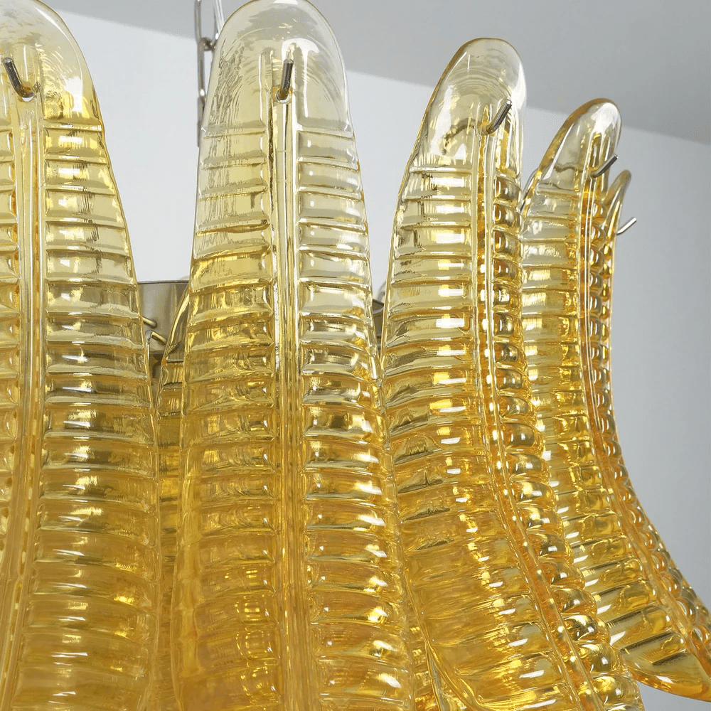 Aurelium Cascade Glass Chandelier Glass lighting by Bling Lighting Studio
