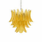 Aurelium Cascade Glass Chandelier Glass lighting by Bling Lighting Studio