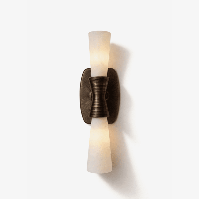 Opal Alabaster Twist Wall Sconce by Bling Lighting Studio