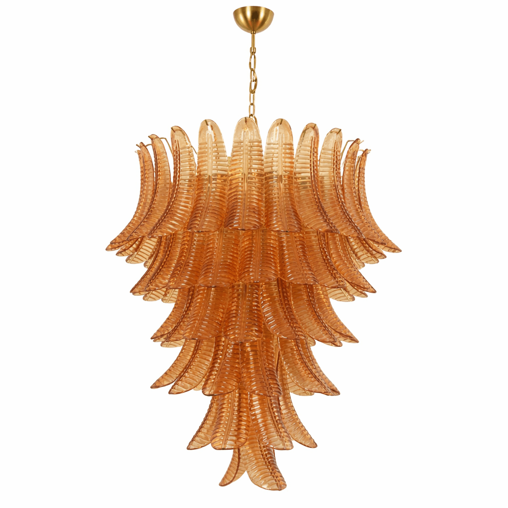 Luxury Amber Leaf Cascade Chandelier product image