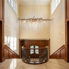 New Light Luxury Crystal Geometric Chandelier for Living Room/Dining Room/Bedroom