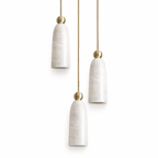 Alabaster Bell Cluster Pendant Lamp