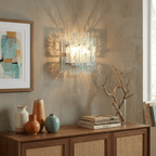 Stacked Glass Wall Sconce