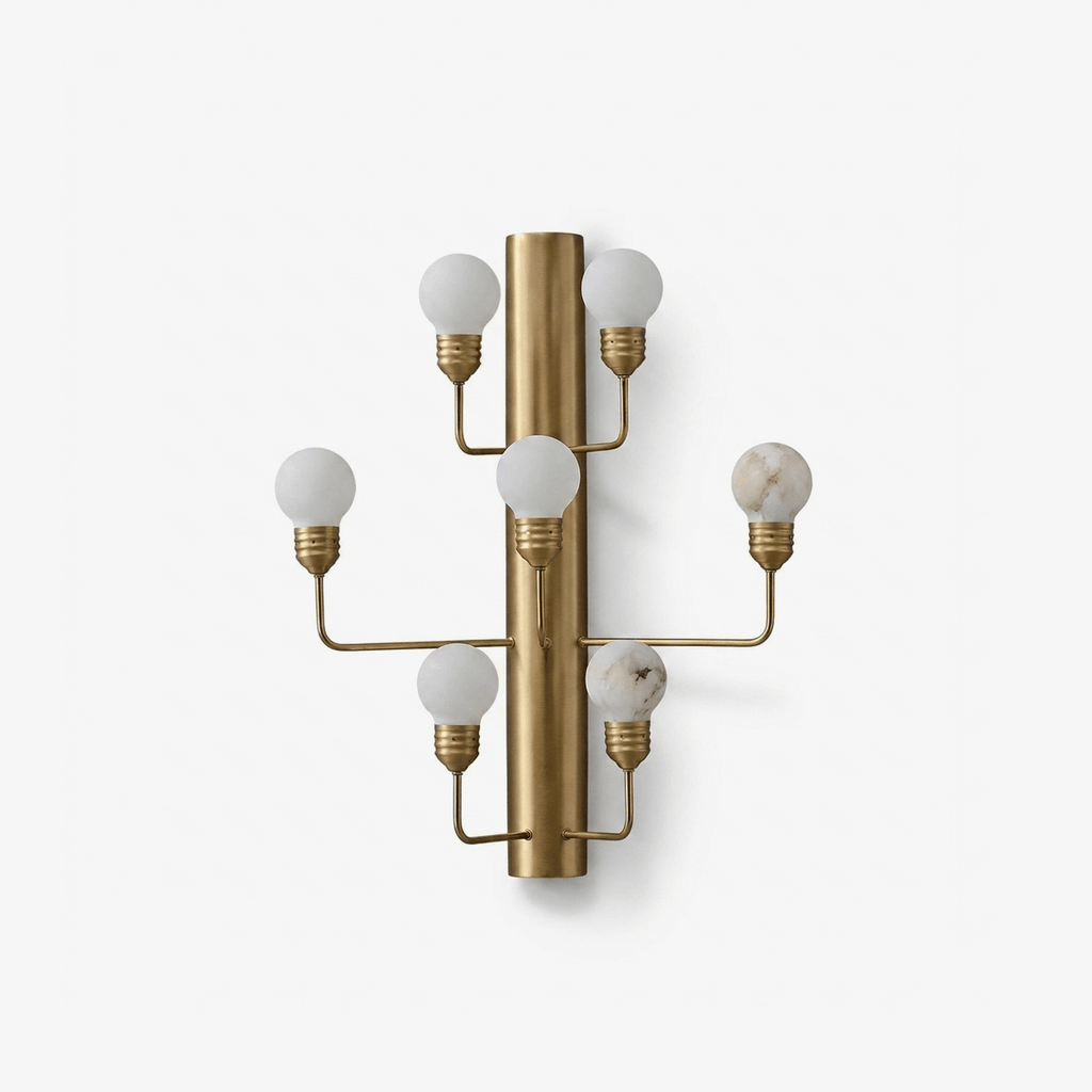 Raggiera Alabaster Globe Wall Sconce