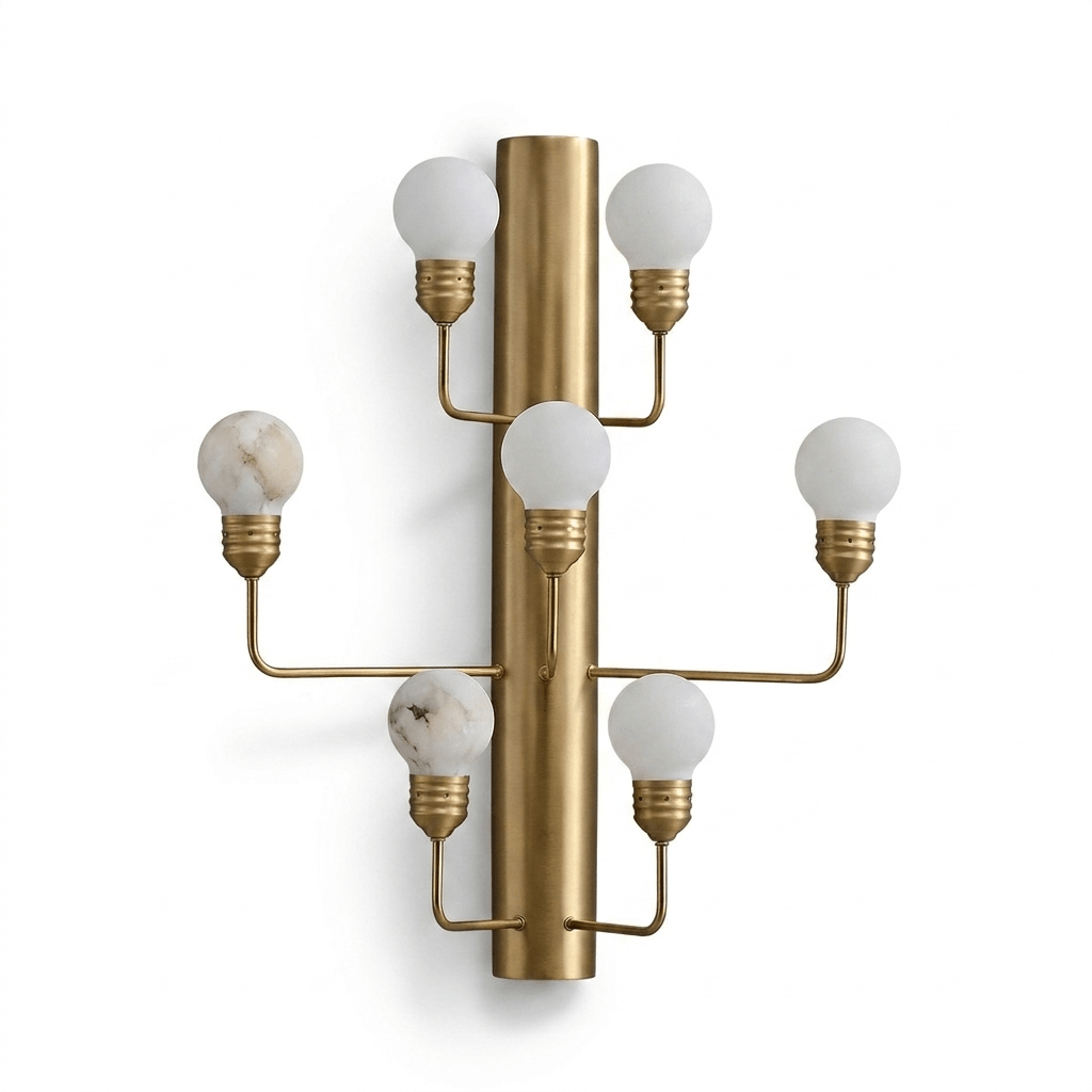 Raggiera Alabaster Globe Wall Sconce