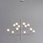 Raggiera Tiered Alabaster Globe Chandelier