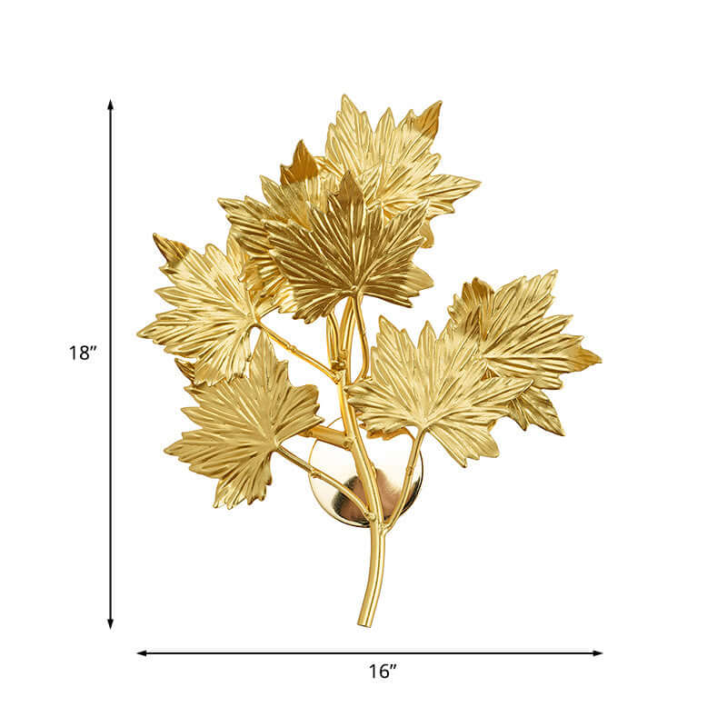 Maple Leaf Branch Wall Sconce product image