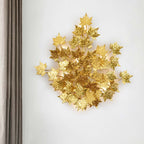 Maple Leaf Branch Wall Sconce material and finish detail
