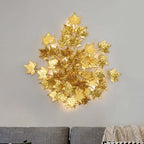 Maple Leaf Branch Wall Sconce by Bling Lighting Studio