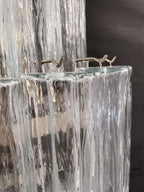 Murano Wall Lamp | 18 Clear Prism Glass | Set of 2