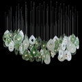 Green Halo Drop Chandelier