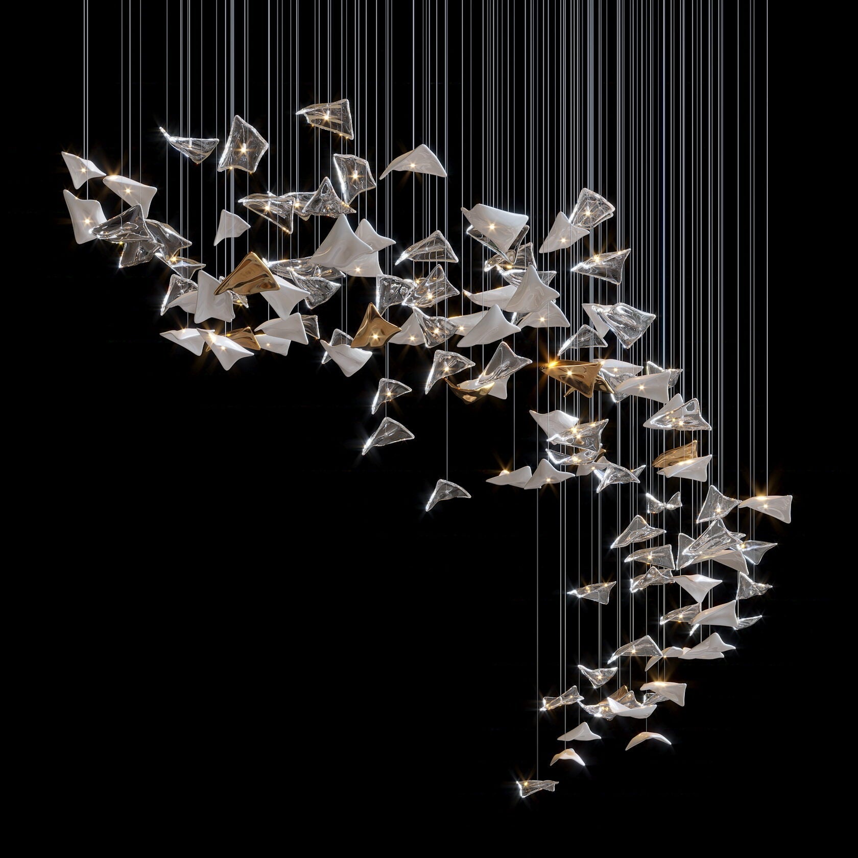 Manta Cloud Cascade Chandelier