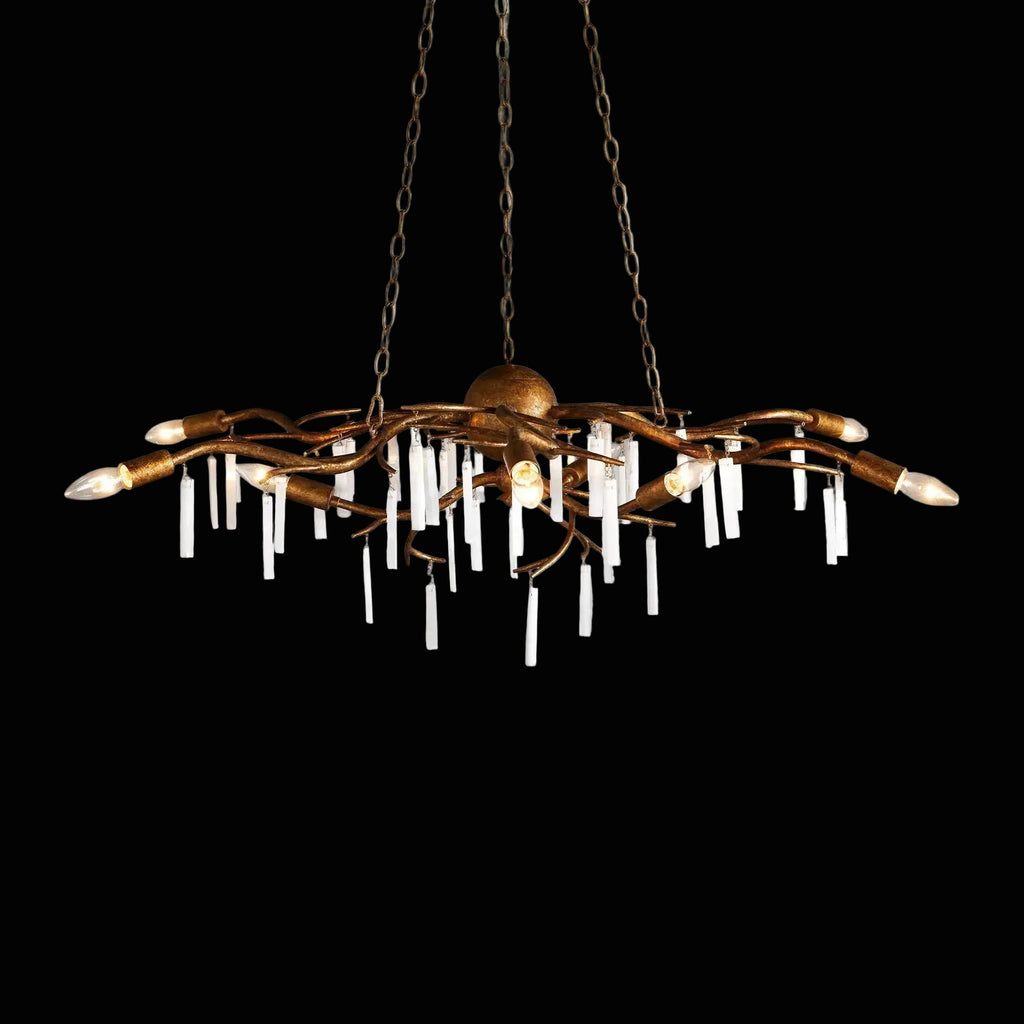 Jada Selenite Branch Chandelier 9 Light