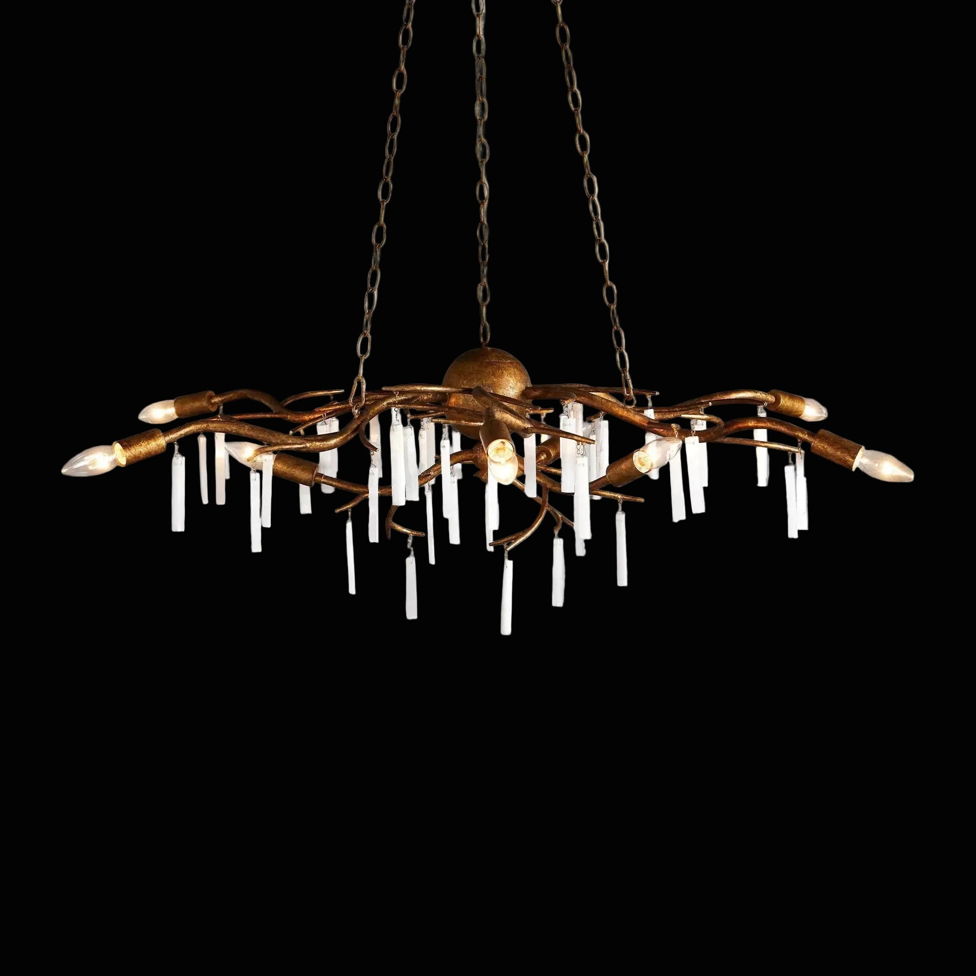 Jada Selenite Branch Chandelier 9 Light