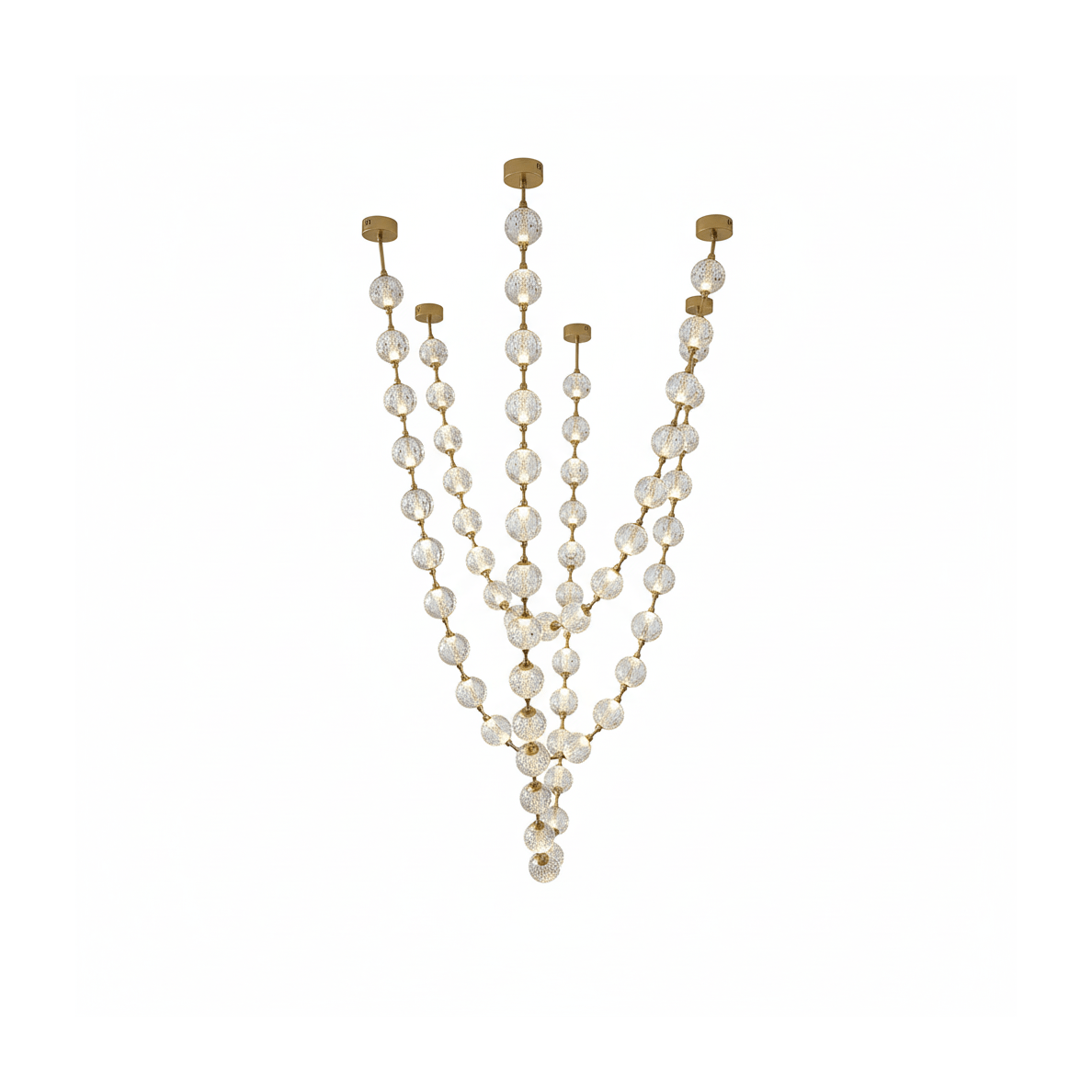 Strand Necklace Chandelier lighting by Bling Lighting Studio