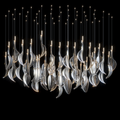 Crystal Flame Drop Chandelier