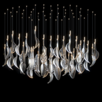 Crystal Flame Drop Chandelier