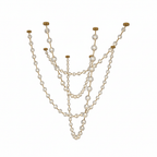 Strand Necklace Chandelier lighting by Bling Lighting Studio
