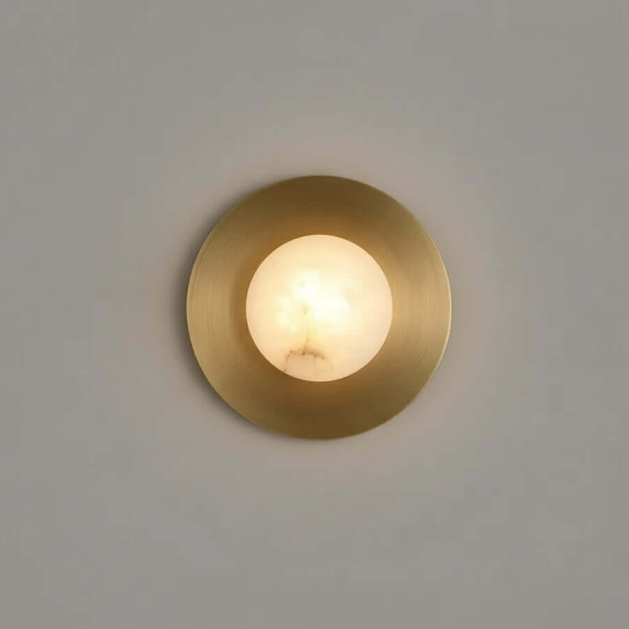 Moonshade Brass Alabaster Sconce product image