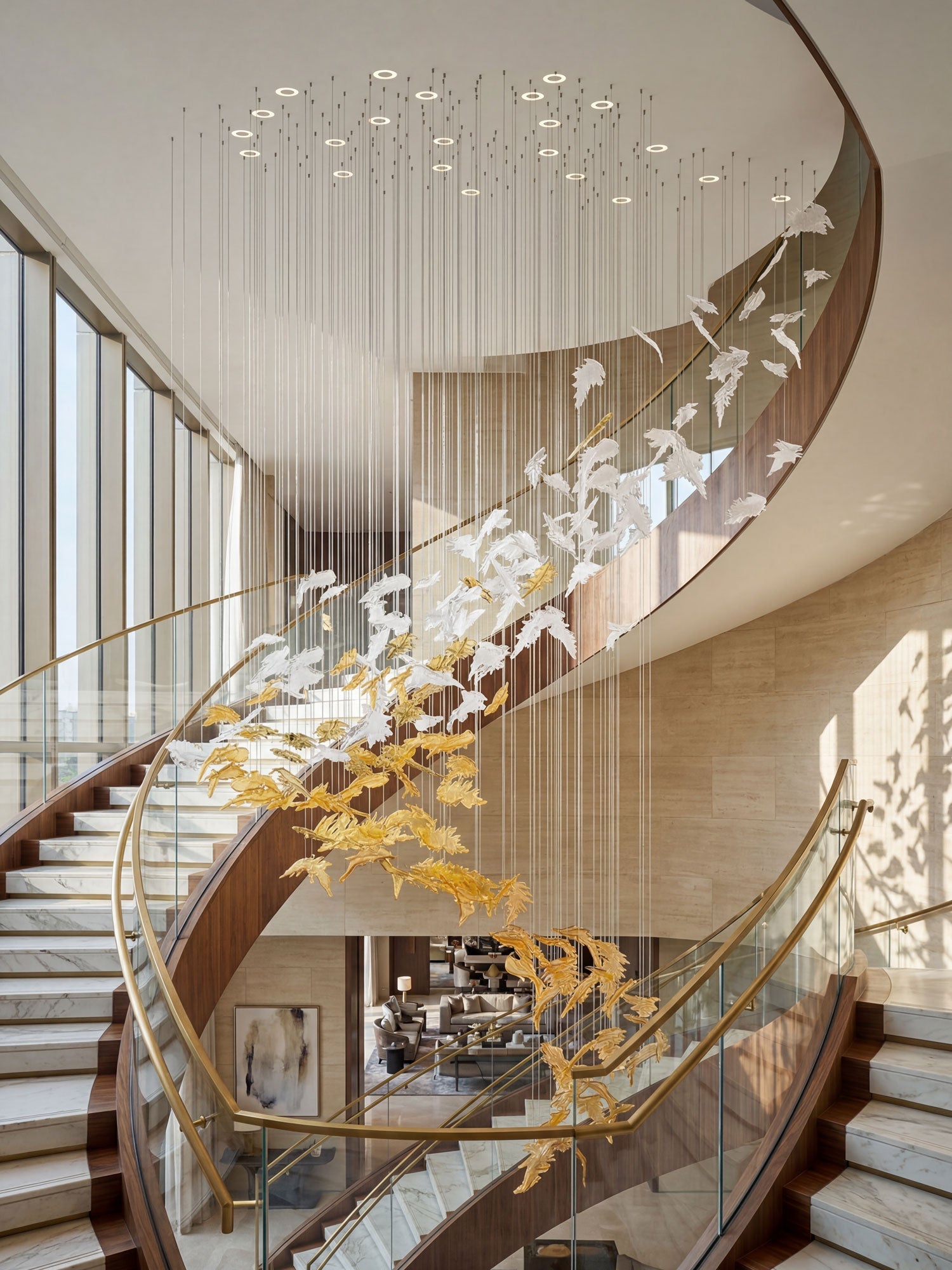Swaying Leaves Chandelier