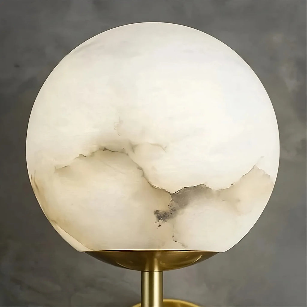 Orla Alabaster Wall Sconce material and finish detail