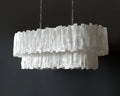 Claire 2 Tier Racetrack Selenite Chandelier