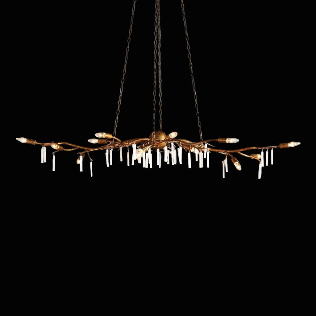 Jada Selenite Branch Chandelier 15 Light
