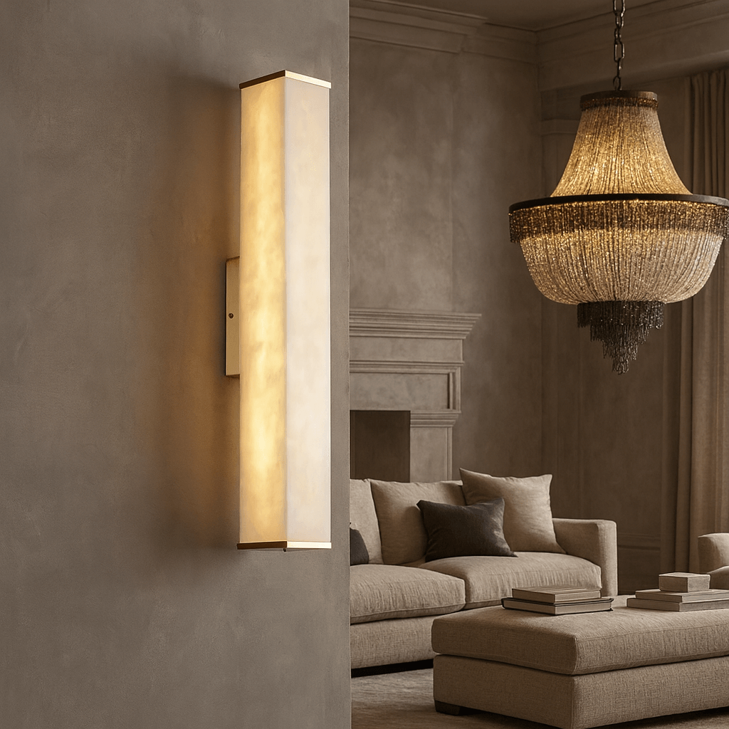 Avana Alabaster Wall Sconce