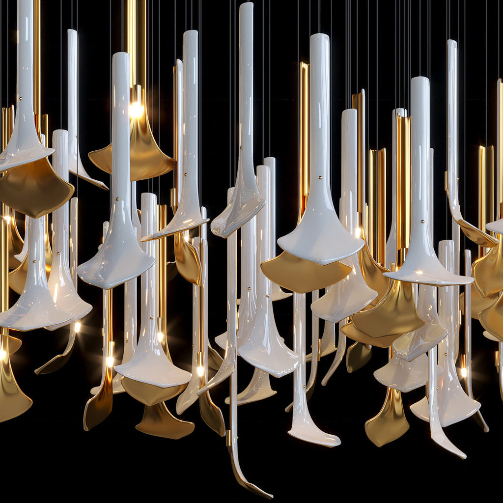 Crystal Calla Reed Chandelier