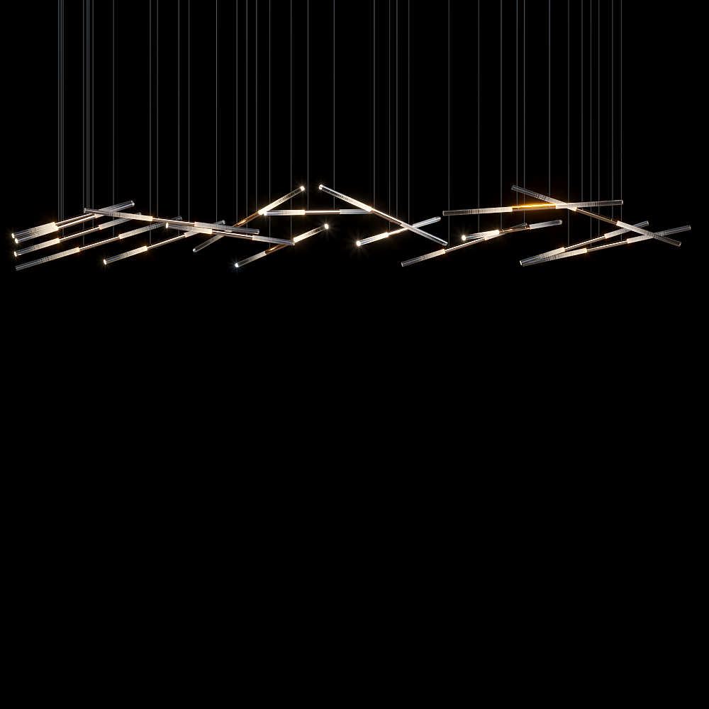 Linear Rod Scatter Pendant