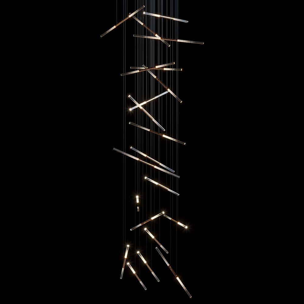 Linear Rod Scatter Pendant