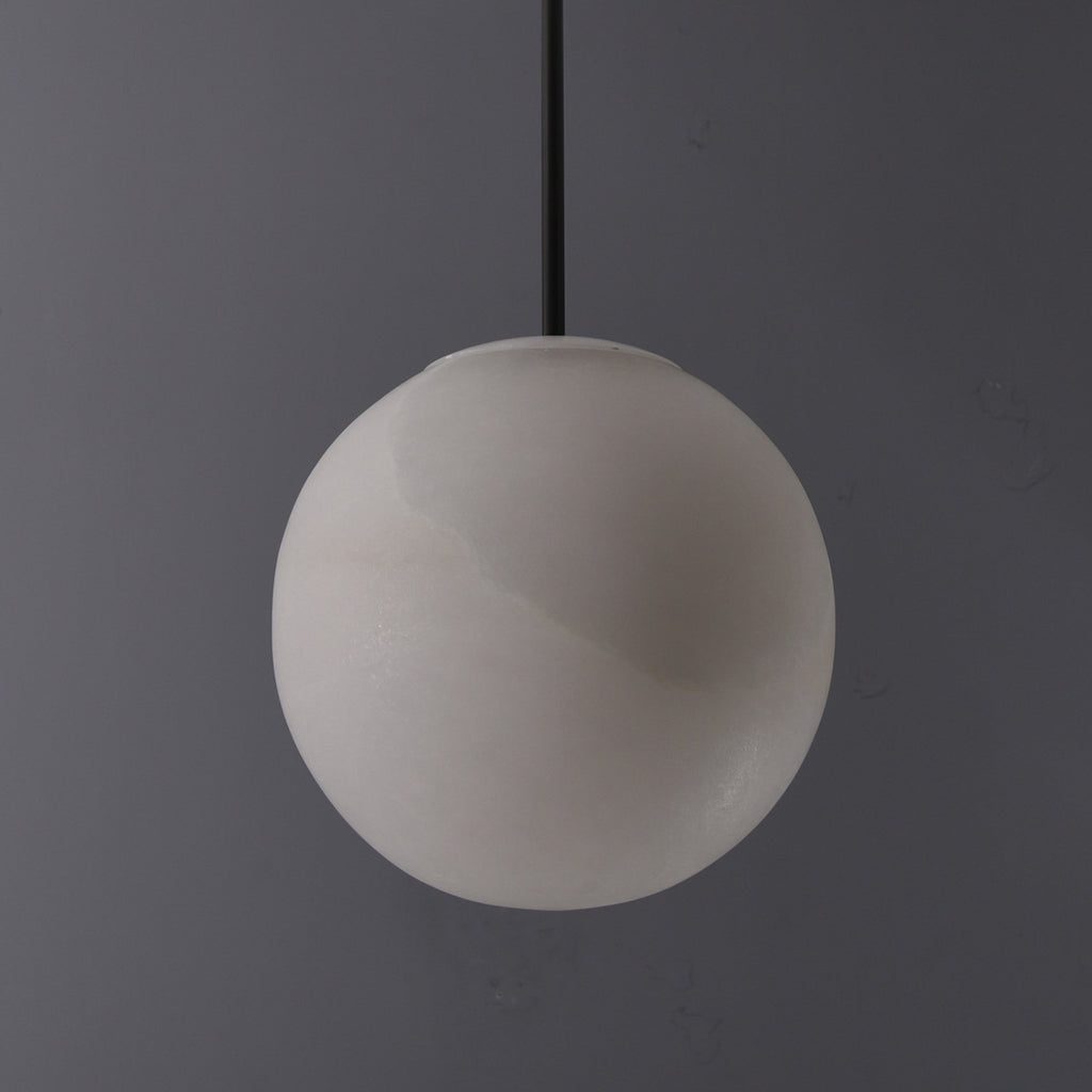 Sanaz Alabaster Pendant 9.5" Bronze by Bling Lighting Studio