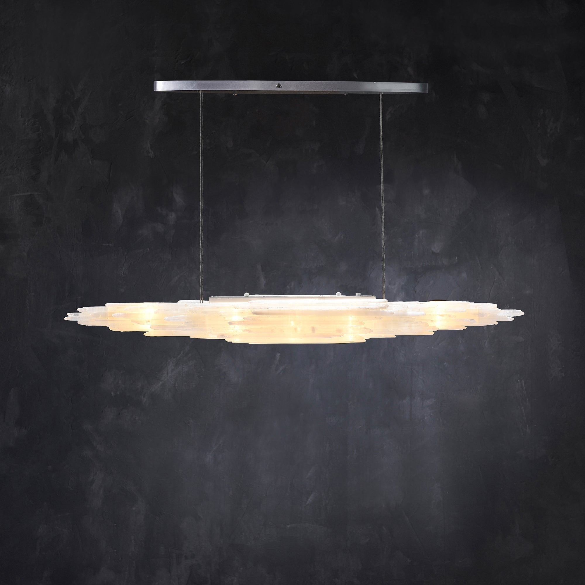 Art Selenite Small Chandelier