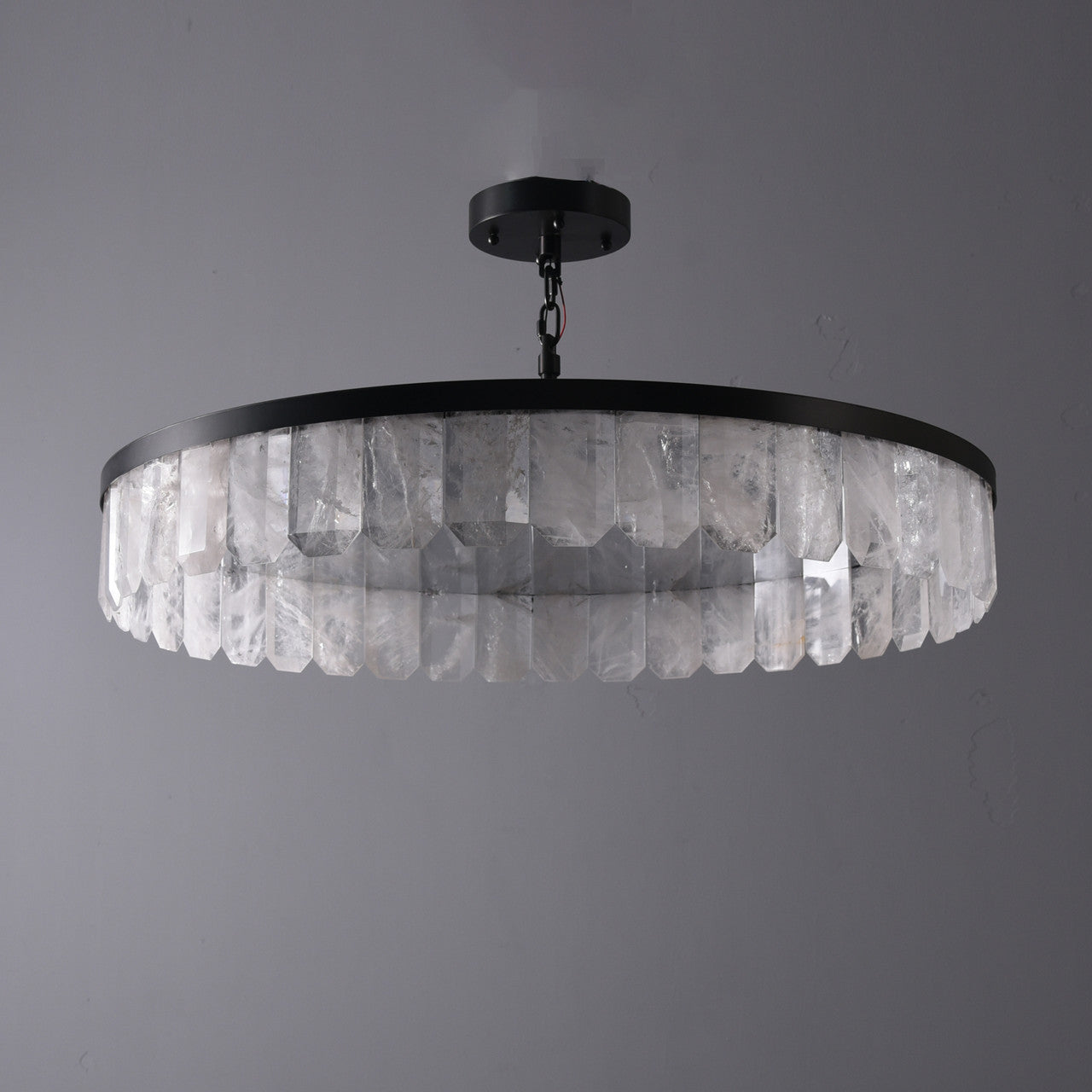Rolantis Rock Crystal Pendant 32.7" by Bling Lighting Studio