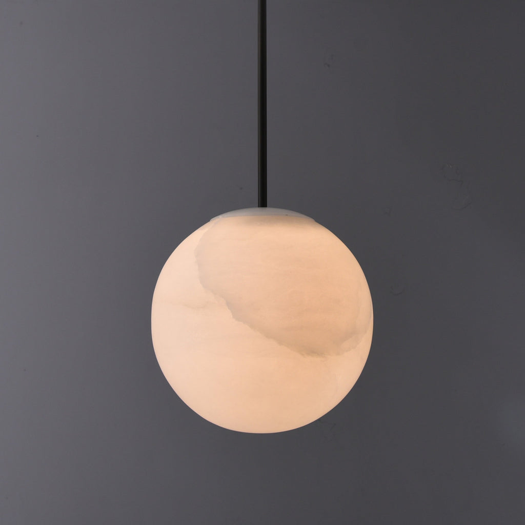 Sanaz Alabaster Pendant 9.5" Bronze by Bling Lighting Studio