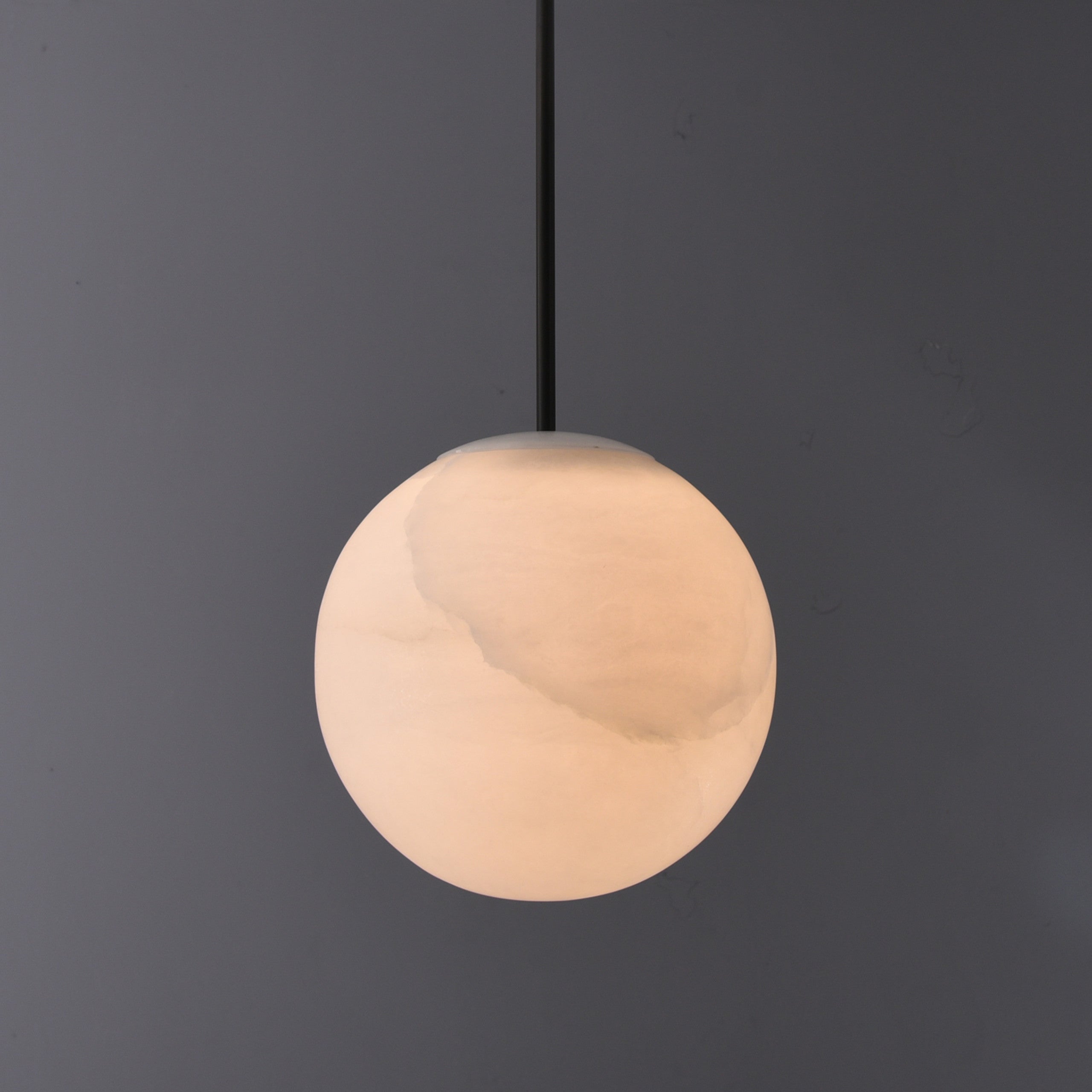 Sanaz Alabaster Pendant 9.5" Bronze by Bling Lighting Studio