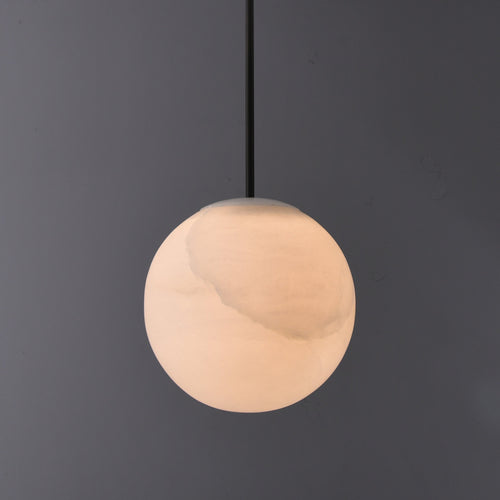 Sanaz Alabaster Pendant 9.5" Bronze by Bling Lighting Studio