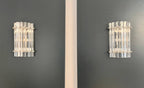 Murano Wall Lamp | 7 Clear Prism Glass | Set of 2